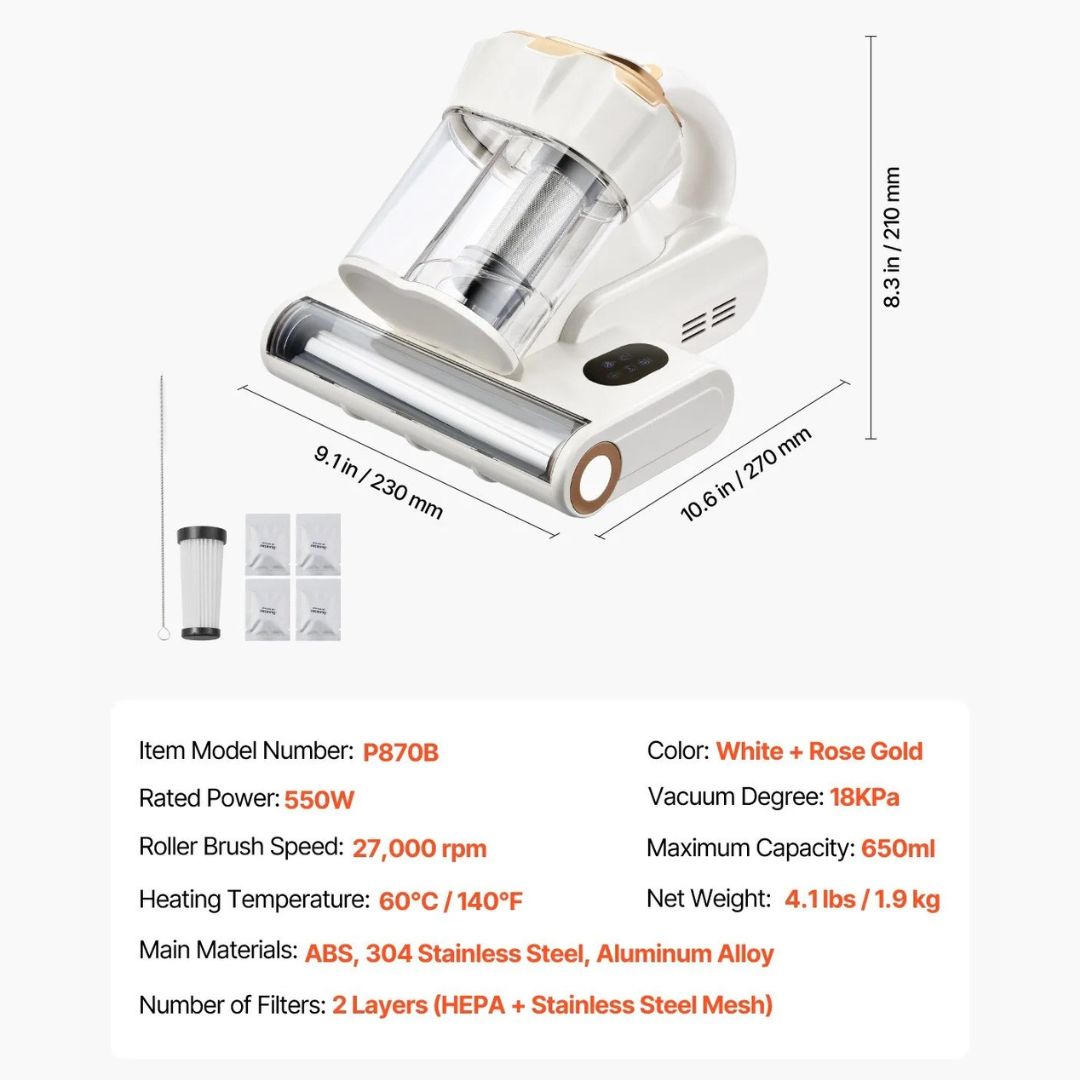 PureRest™ – Handheld Mattress & Fabric Vacuum