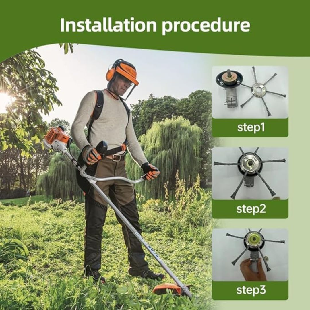 WeedBlade™ – Universal Steel Wire Cutter Head